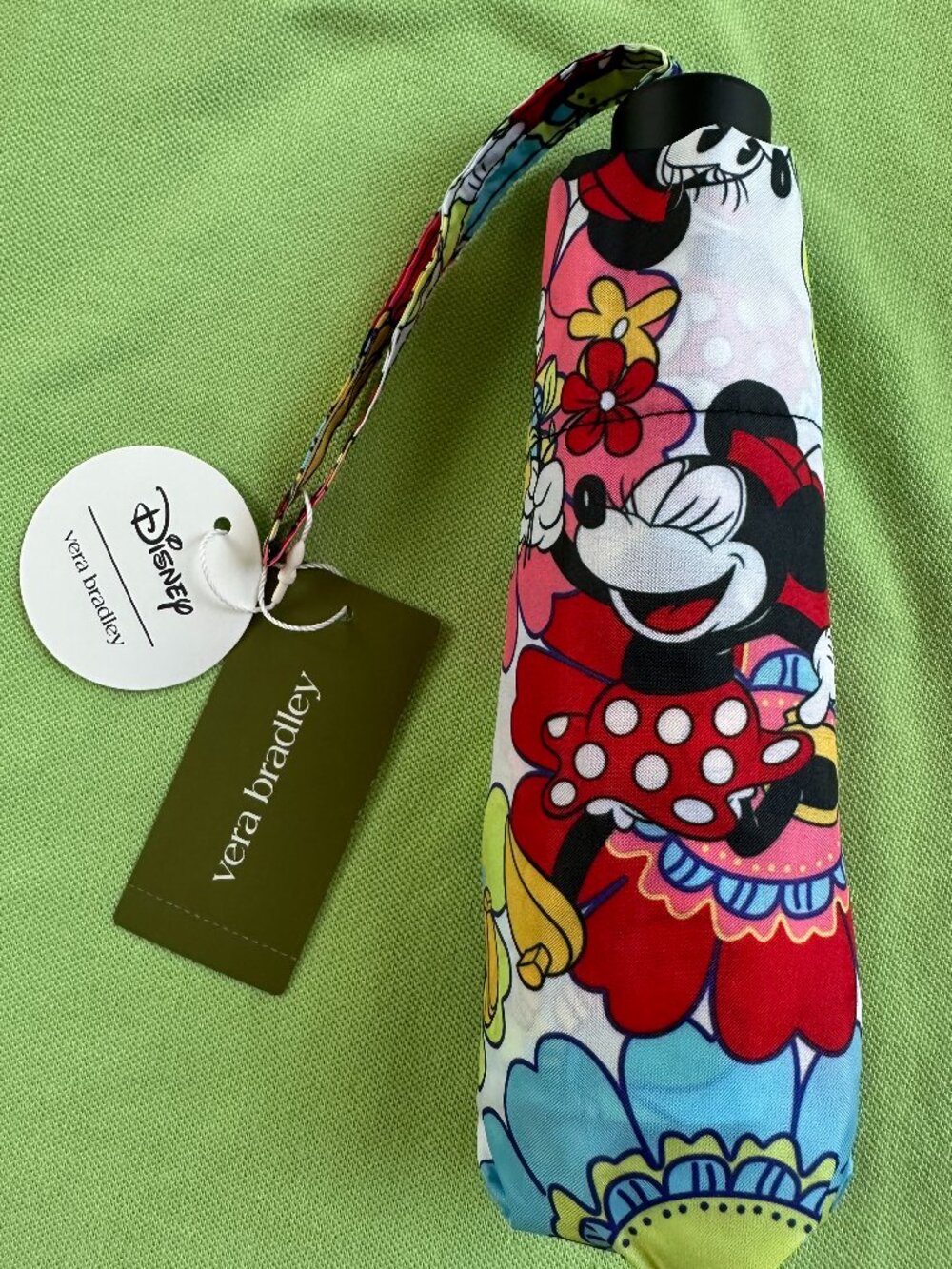VERA BRADLEY DISNEY MICKEY and MINNIE MOUSE UMBRELLA:NWT PETAL